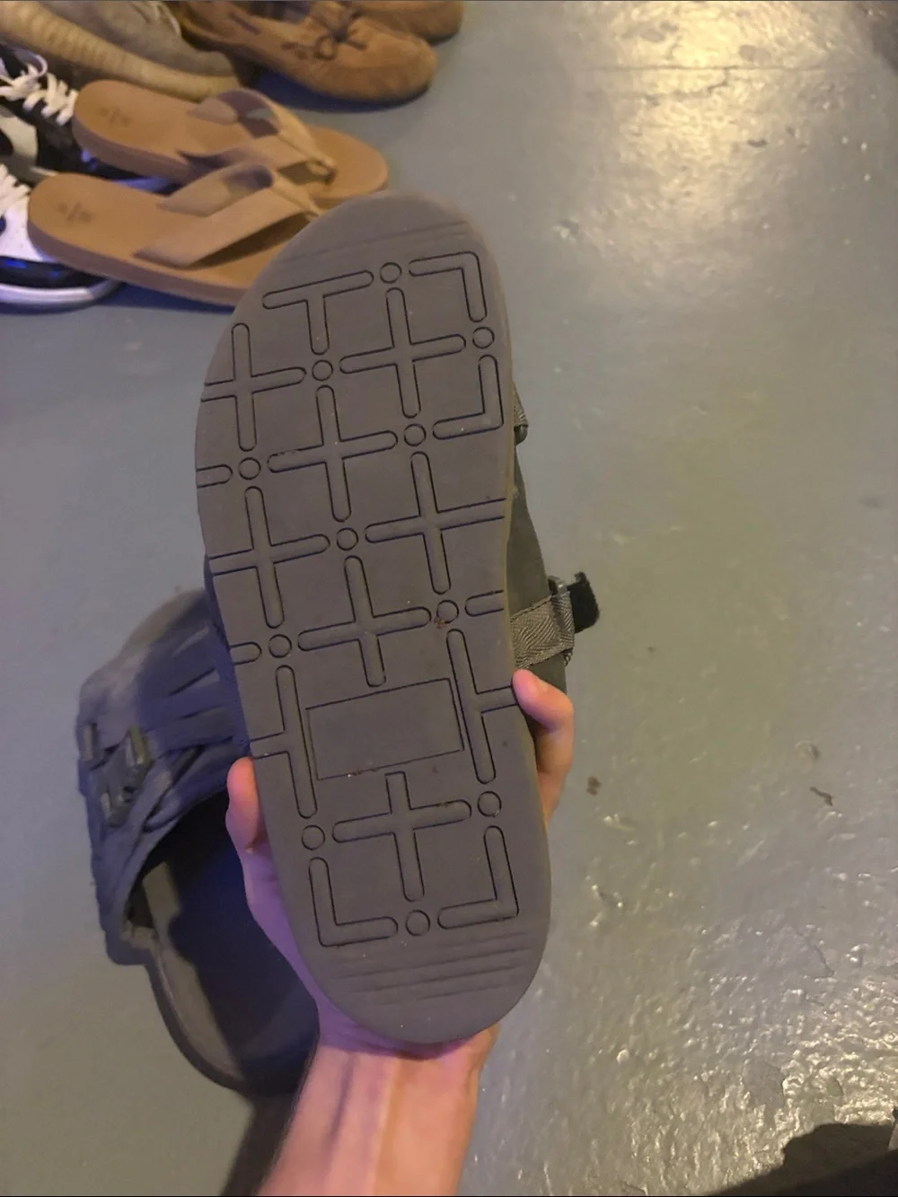 Men's Casual Slip-On Sandals in Gray